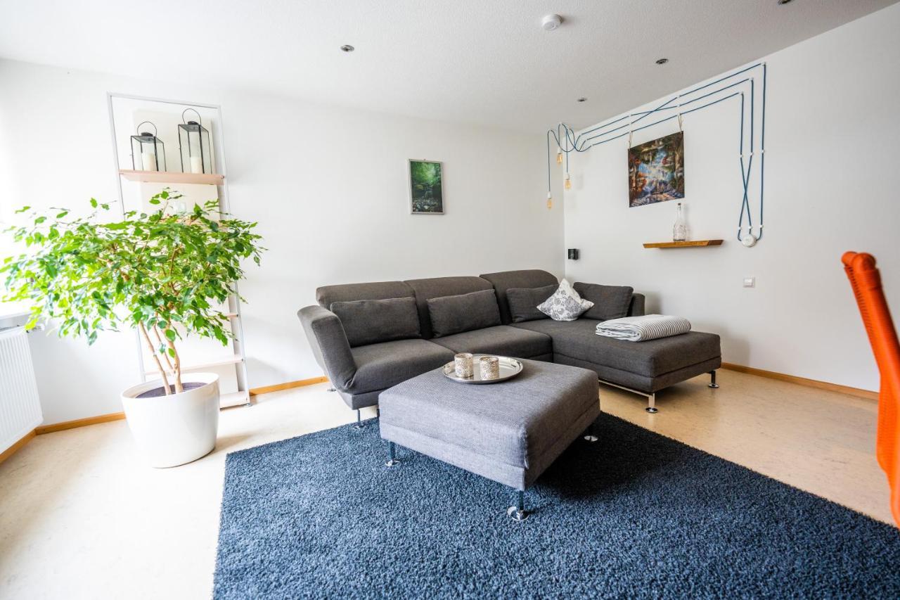 Laendliche 2-Zimmer Wohnung Bad Ditzenbach Bagian luar foto