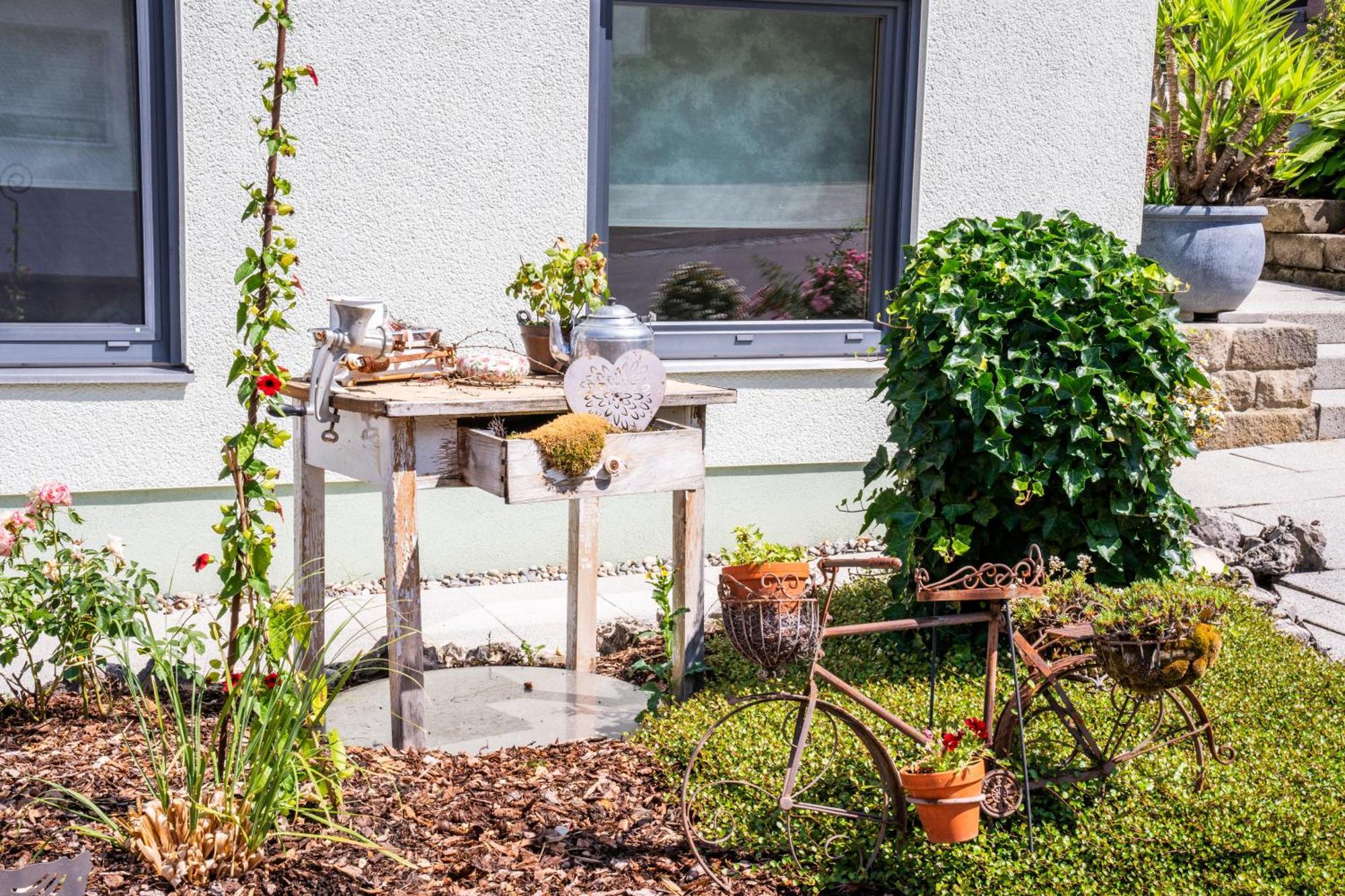 Laendliche 2-Zimmer Wohnung Bad Ditzenbach Bagian luar foto